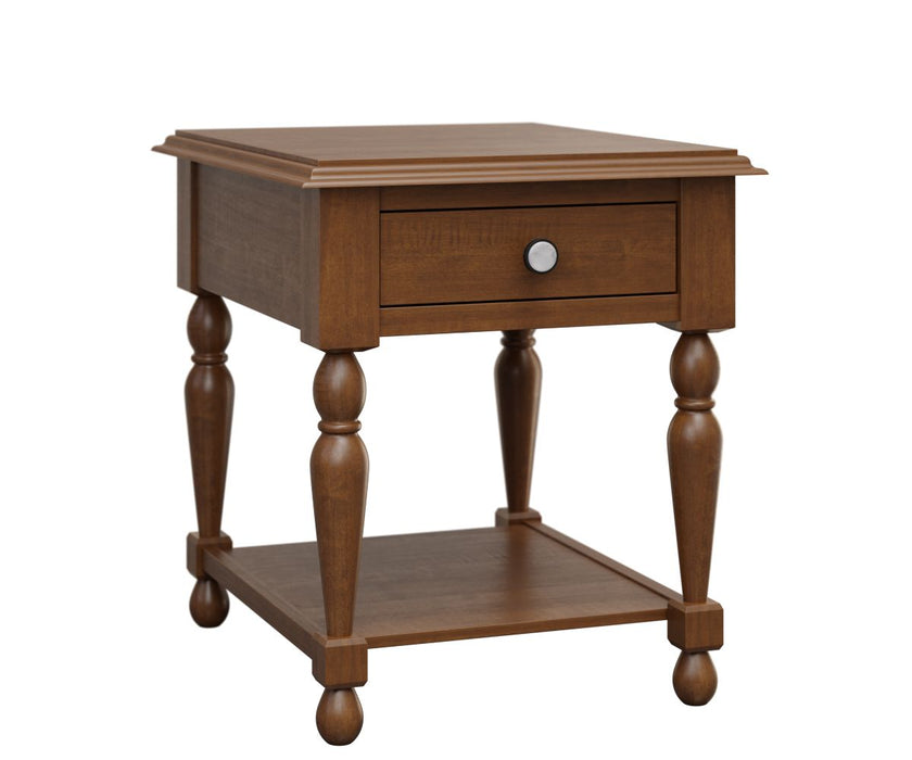 Barkman Furniture Shelby End Table - Drawer and Lower Shelf