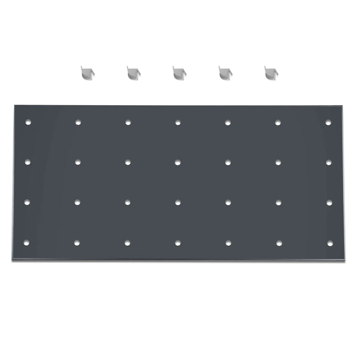 ( 1 Pack / 1 Pcs ) Shelf with 5 Pcs Clips, 1430L Cabinet, Black (for S — lifestyle view