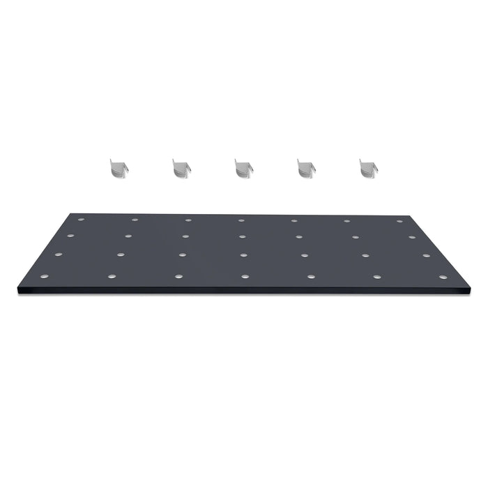 ( 1 Pack / 1 Pcs ) Shelf with 5 Pcs Clips, 1430L Cabinet, Black (for S — dimensions diagram