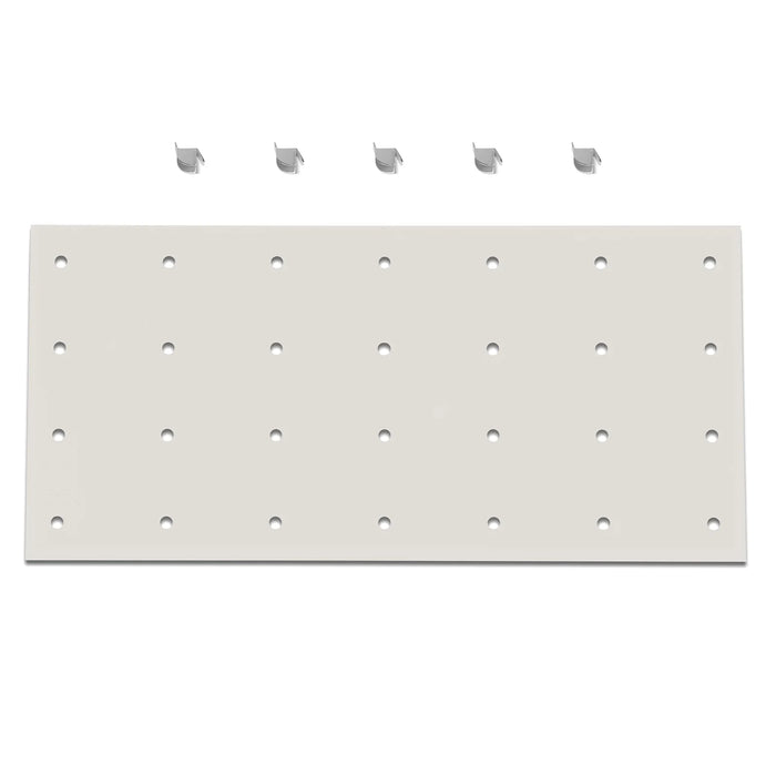 ( 1 Pack / 1 Pcs ) Shelf with 5 Pcs Clips, 1430L Cabinet, White (for S — lifestyle view