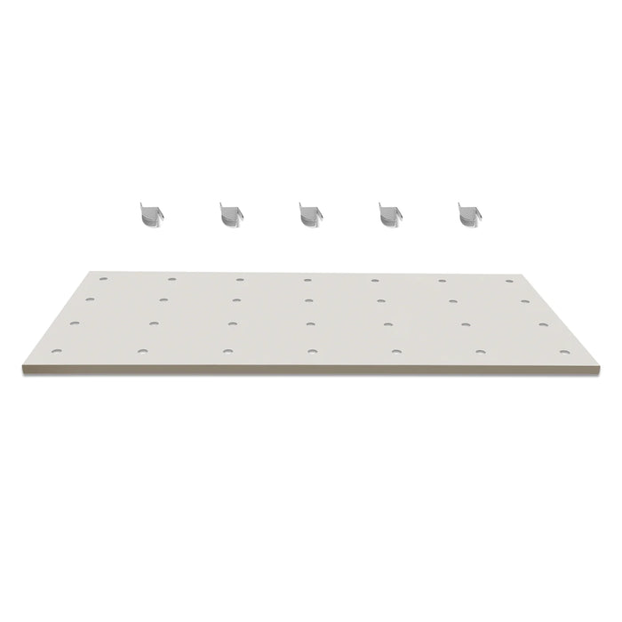 ( 1 Pack / 1 Pcs ) Shelf with 5 Pcs Clips, 1430L Cabinet, White (for S — dimensions diagram