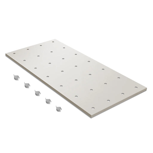 ( 1 Pack / 1 Pcs ) Shelf with 5 Pcs Clips, 1430L Cabinet, White (for S