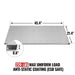 ( 1 Pack / 1 Pcs ) Shelf with 5 Pcs Clips, 1430L Cabinet, Stainless St — angle view