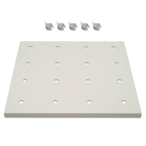 ( 1 Pack / 1 Pcs ) Shelf with 5 Pcs Clips, 210L Cabinet, White (for SK