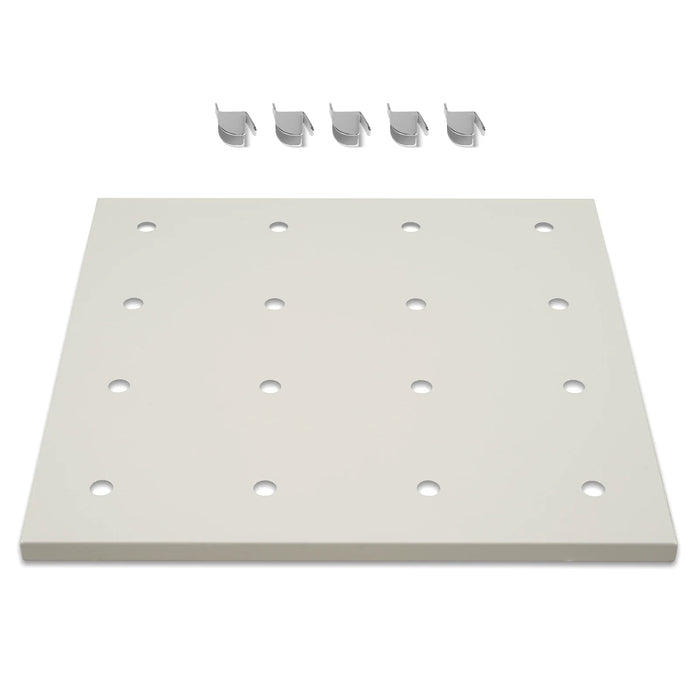 ( 1 Pack / 1 Pcs ) Shelf with 5 Pcs Clips, 210L Cabinet, White (for SK