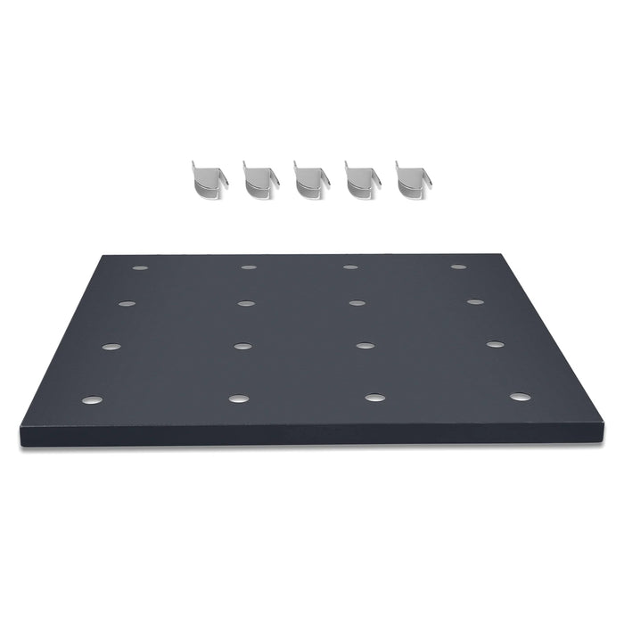 ( 1 Pack / 1 Pcs ) Shelf with 5 Pcs Clips, 210L Cabinet, Black (for SK — lifestyle view
