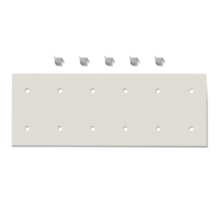 ( 1 Pack / 1 Pcs ) Shelf with 5 Pcs Clips, 320L Cabinet, White (for SK — lifestyle view
