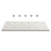 ( 1 Pack / 1 Pcs ) Shelf with 5 Pcs Clips, 320L Cabinet, White (for SK — dimensions diagram