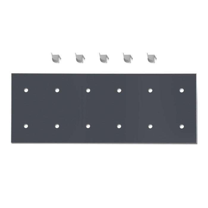 ( 1 Pack / 1 Pcs ) Shelf with 5 Pcs Clips, 320L Cabinet, Black (for SK — lifestyle view
