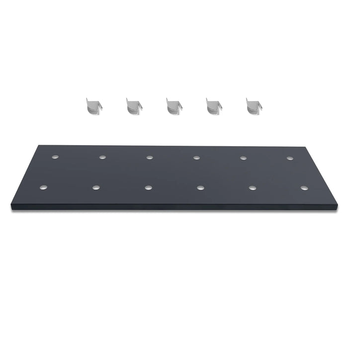 ( 1 Pack / 1 Pcs ) Shelf with 5 Pcs Clips, 320L Cabinet, Black (for SK — dimensions diagram