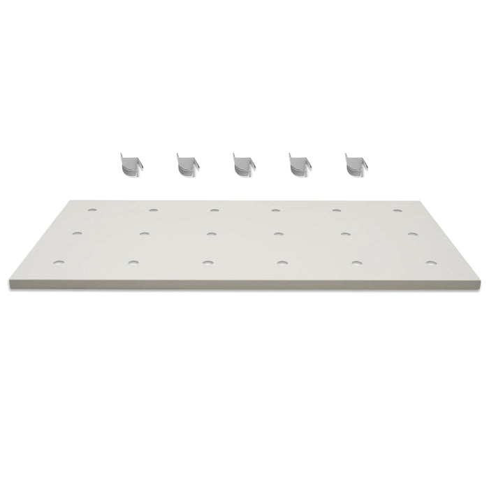 ( 1 Pack / 1 Pcs ) Shelf with 5 Pcs Clips, 880L Cabinet, White (for SK — dimensions diagram