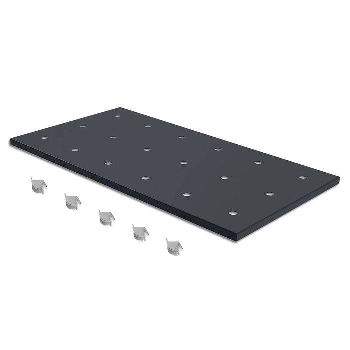 ( 1 Pack / 1 Pcs ) Shelf with 5 Pcs Clips, 880L Cabinet, Black (for SK — dimensions diagram