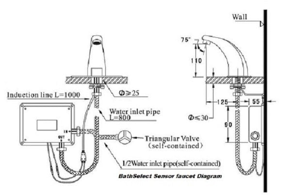 AquaSense Touch-Free Sensor Faucet by Cascada Showers - Product Image 13
