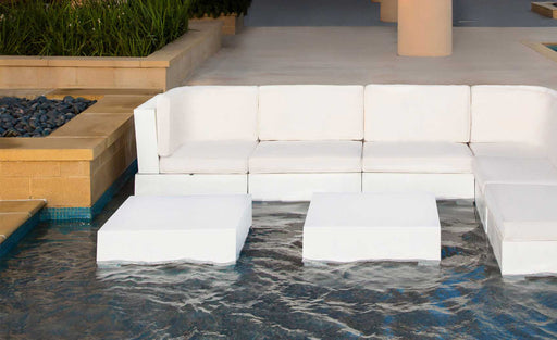 Ledge Lounger Signature Sectional Endcap/Square Coffee Table — view 2