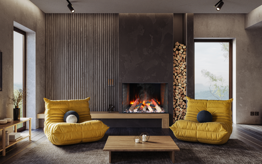 38" Electric Fireplace BI-TRD-38-SIG - angle view
