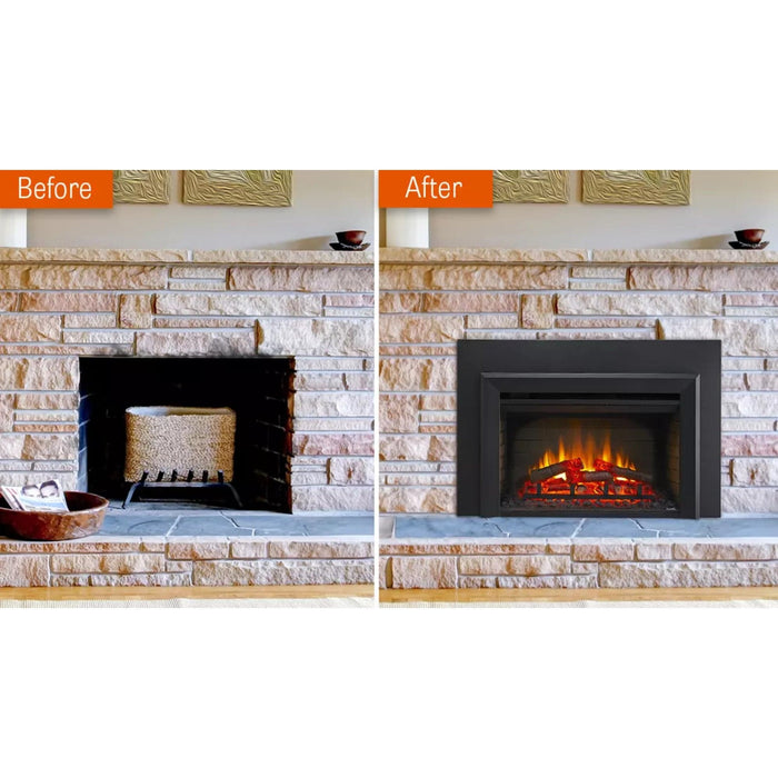SimpliFire 25" Traditional Electric Built-In Fireplace Insert SimpliFire