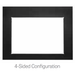 SimpliFire 35" 4-Sided Small Surround with Removable Bottom Piece SimpliFire