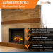 SimpliFire 36" Traditional Electric Built-In Fireplace SimpliFire