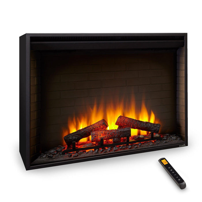 SimpliFire 36" Traditional Electric Built-In Fireplace SimpliFire