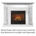 SimpliFire Acadia B-Size Unfinish Maple Flush Mantel SimpliFire