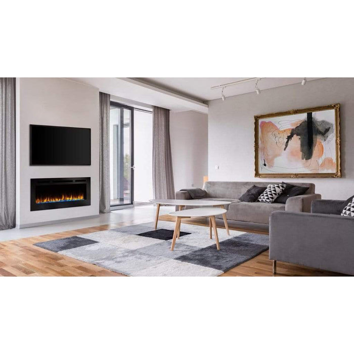 SimpliFire Allusion 40" Linear Electric Recessed Fireplace SimpliFire