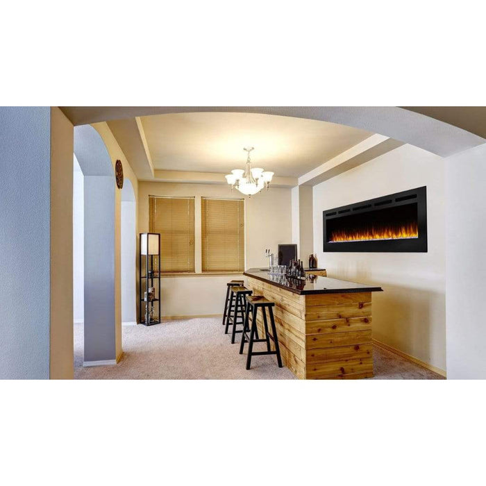 SimpliFire Allusion 60" Linear Electric Recessed Fireplace SimpliFire