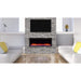 SimpliFire Allusion Platinum 60" Linear Electric Recessed Fireplace SimpliFire