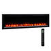 SimpliFire Allusion Platinum 60" Linear Electric Recessed Fireplace SimpliFire