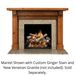 SimpliFire Battlefield B-Size Prime MDF Flush Mantel SimpliFire