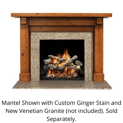 SimpliFire Battlefield B-Size Unfinished Maple Flush Mantel SimpliFire