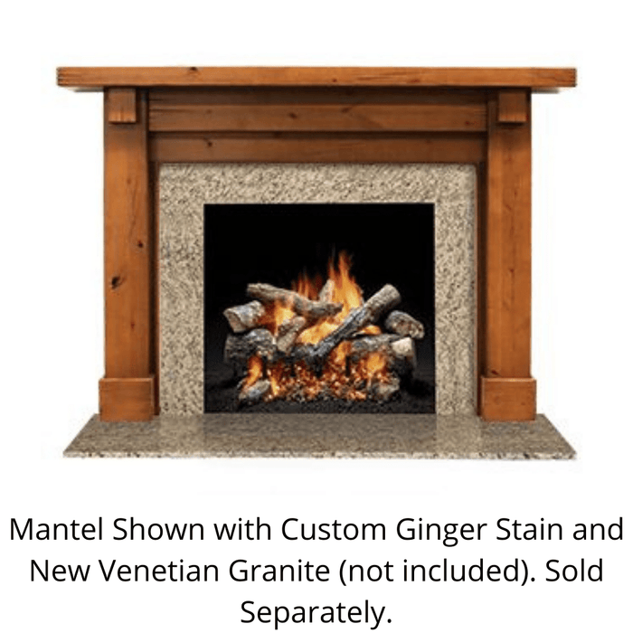 SimpliFire Battlefield B-Size Unfinished Maple Flush Mantel SimpliFire