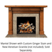 SimpliFire Battlefield B-Size Unfinished Maple Flush Mantel SimpliFire