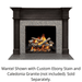 SimpliFire Bellevue B-Size Unfinished Maple Flush Mantel SimpliFire