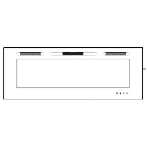 SimpliFire Front Glass for 84" Allusion Fireplace SimpliFire