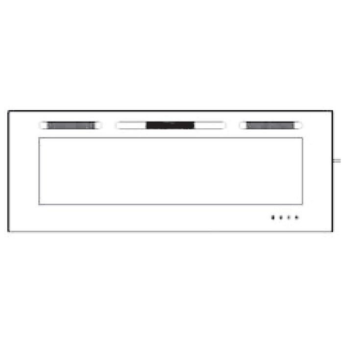 SimpliFire Front Glass for 84" Allusion Fireplace SimpliFire