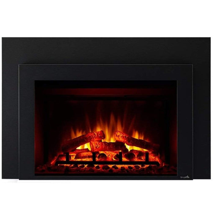 SimpliFire INS30-BK 30" Traditional Electric Built-In Fireplace Insert SimpliFire
