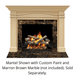 SimpliFire Portico B-Size Unfinished Maple Flush Mantel SimpliFire