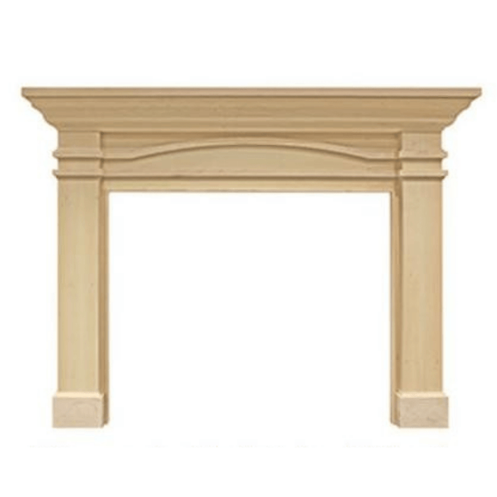 SimpliFire Portico B-Size Unfinished Maple Flush Mantel SimpliFire