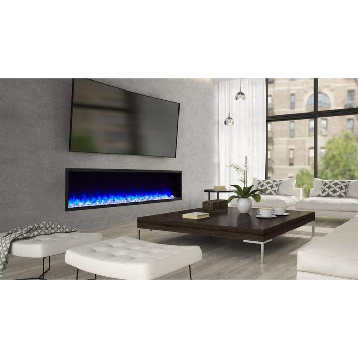 SimpliFire Scion 78" Linear Electric Built-In Fireplace SimpliFire