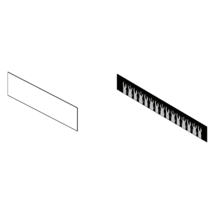 SimpliFire Screen and Flame Screen for 72" Allusion Platinum Fireplace SimpliFire