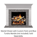 SimpliFire Wescott B-Size Prime MDF Flush Mantel SimpliFire