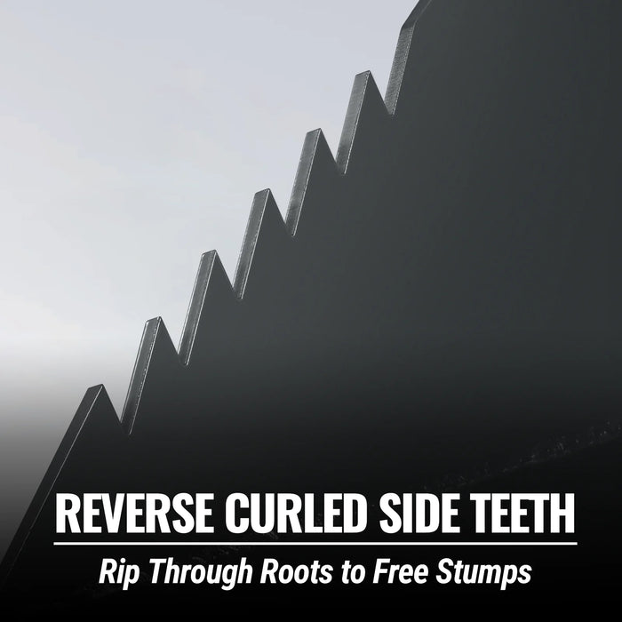 48" Skid Steer Stump Bucket Wrecker with Universal Quick Attach, Bolt- — dimensions diagram
