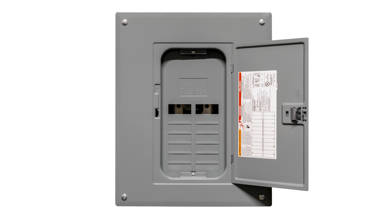 Square-D Homeline 12-Space 125A Electrical Panel, Main Panel for Tiny Home, Subpanel for Residential - Urban Supply Inc