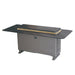 Forno Elevato 72-inch bar table in midnight marble right angled view, alternate