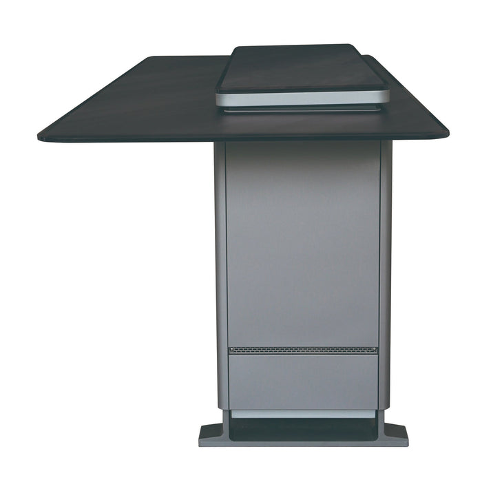 Forno Elevato 72-inch bar table in midnight marble right side view