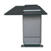 Forno Elevato 72-inch bar table in midnight marble right side view