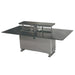 Forno Cinetico 86-inch dining table in midnight marble right angled view with the door open