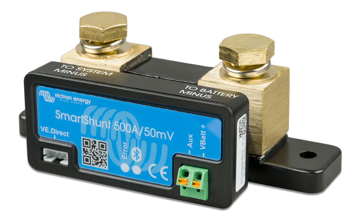 Victron SmartShunt 500A 50mV Bluetooth battery monitor - front view