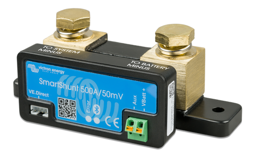 Victron SmartShunt 500A 50mV Bluetooth battery monitor - front view
