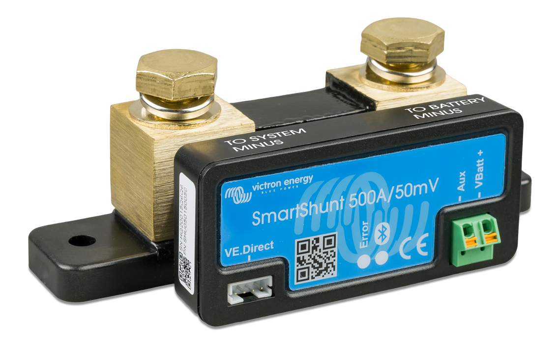 Victron SmartShunt 500A 50mV Bluetooth battery monitor - angle view